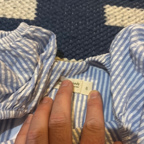 Blue Ruffled Tiered Sleeveless Sundress - Picture 2 of 3